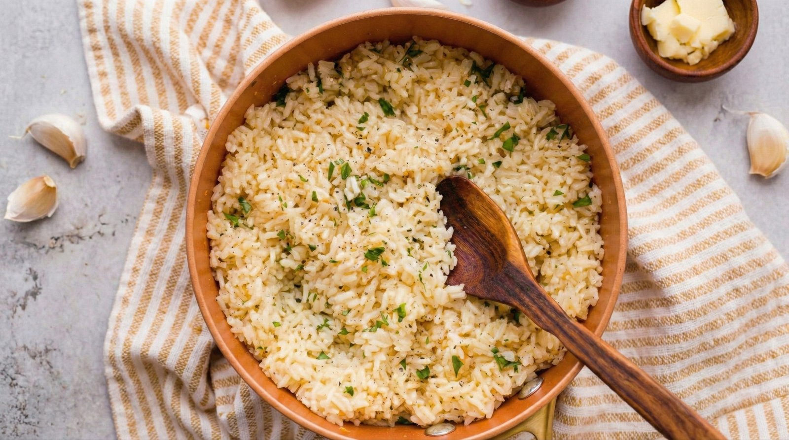 Garlic Butter Rice (Easy 20 Minute Recipe) Garlic Butter Rice