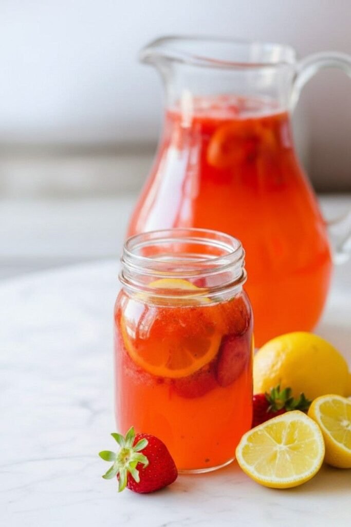 The Best Fresh Strawberry Lemonade