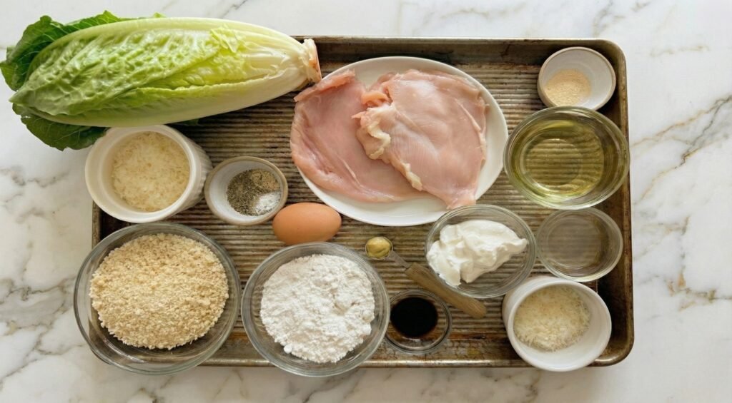 The Best Crispy Chicken Caesar Salad 