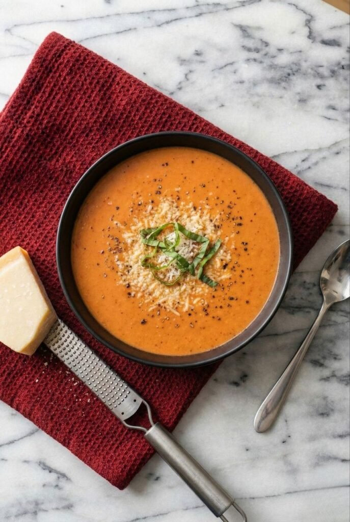 The Best Creamy Tomato Basil Soup (Easy 1-Pot Recipe)