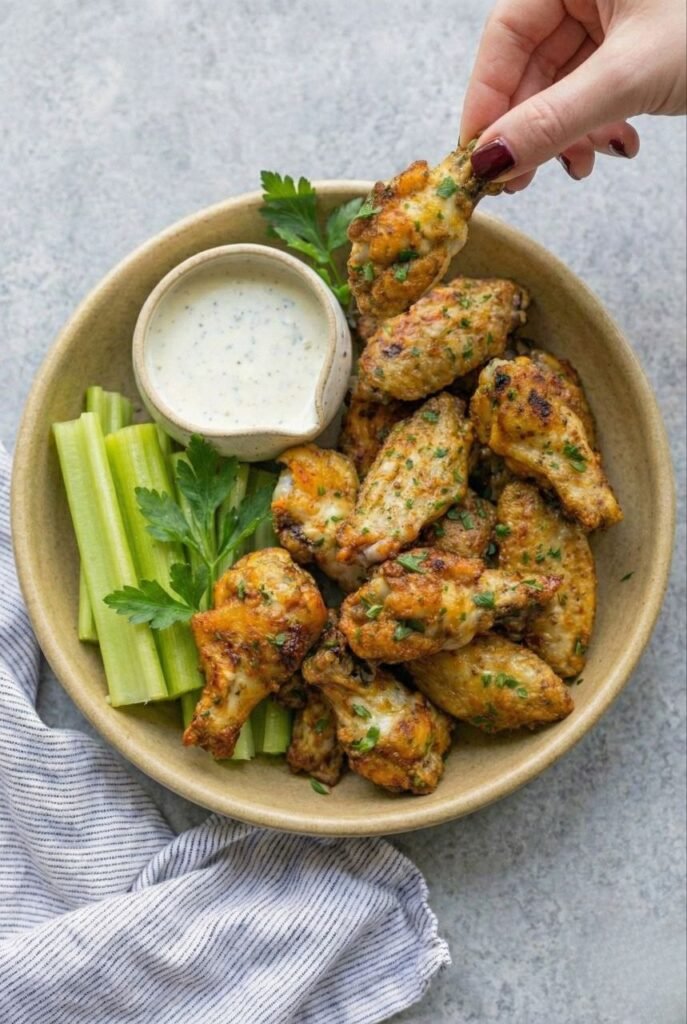 The Best Crispy Air Fryer Chicken Wings (Dry Rub)