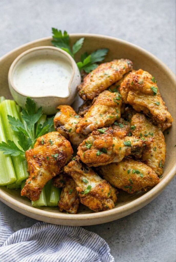 The Best Crispy Air Fryer Chicken Wings (Dry Rub)