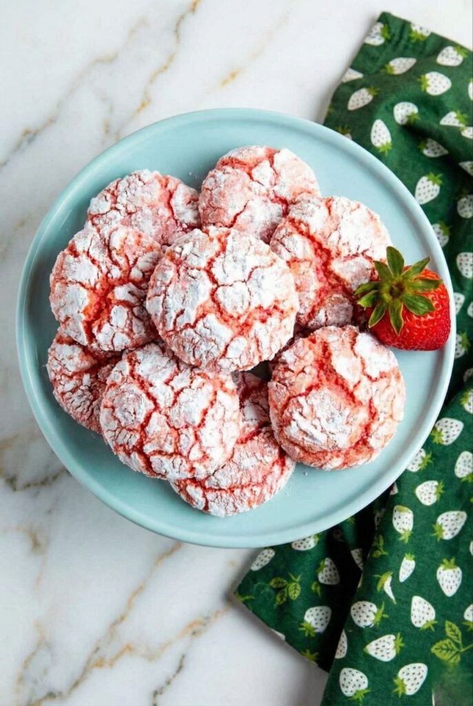 Soft & Chewy Strawberry Crinkle Cookies Soft & Chewy Strawberry Crinkle Cookies