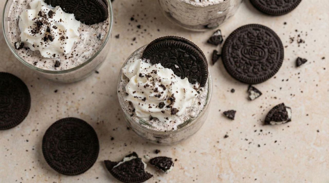 No-Bake Oreo Cheesecake Pots