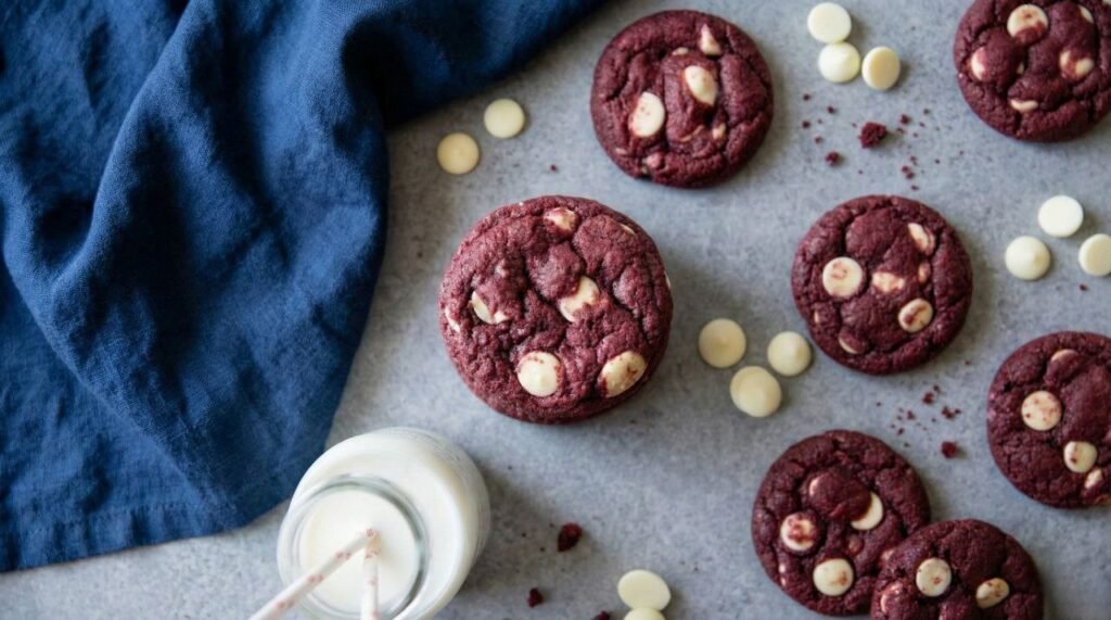 Red Velvet White Chocolate Chip Cookies Red Velvet White Chocolate Chip Cookies