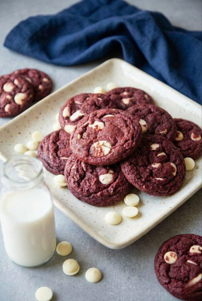 Red Velvet White Chocolate Chip Cookies Red Velvet White Chocolate Chip Cookies