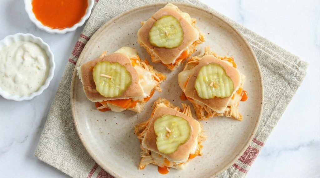 Slow Cooker Buffalo Chicken Sliders