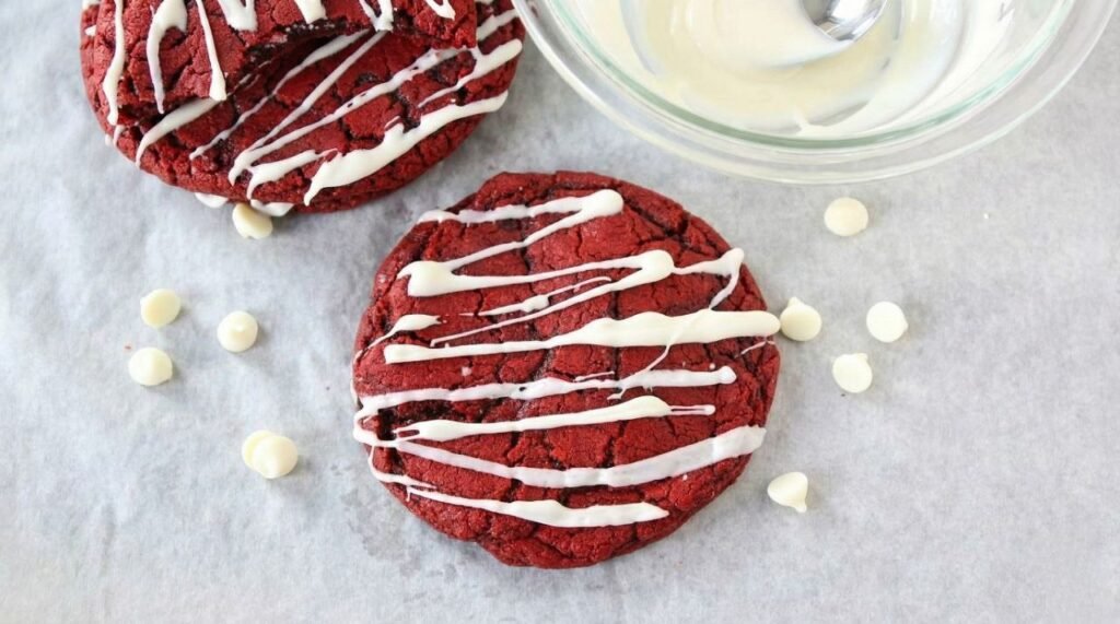 "Red Velvet Cheesecake Cookies". "Red Velvet Cheesecake Cookies".