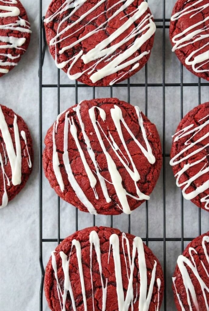 "Red Velvet Cheesecake Cookies". "Red Velvet Cheesecake Cookies".