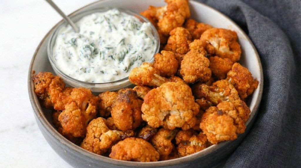 Crispy Air Fryer Buffalo Cauliflower Bites