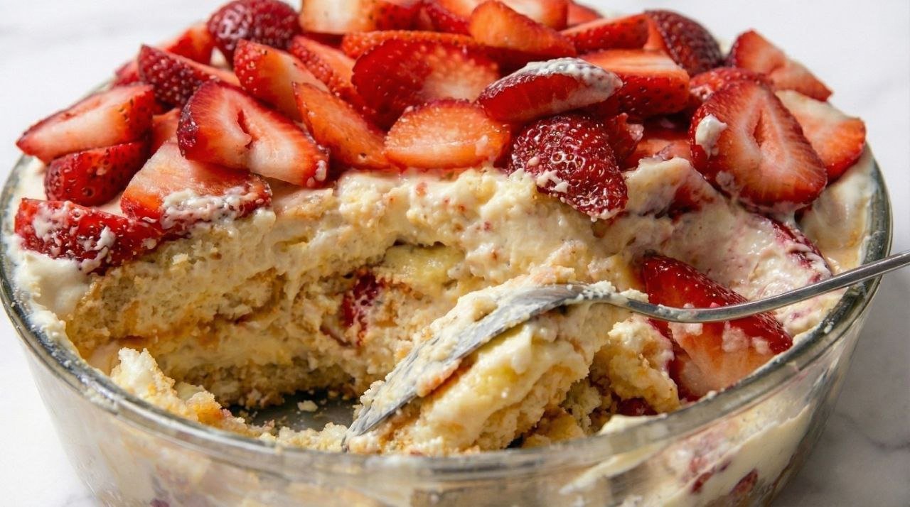 5-Minute No-Bake Strawberry Tiramisu (Easy Recipe) 5-Minute No-Bake Strawberry Tiramisu