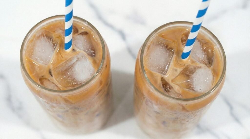 Iced White Chocolate Raspberry Latte (Easy Recipe)