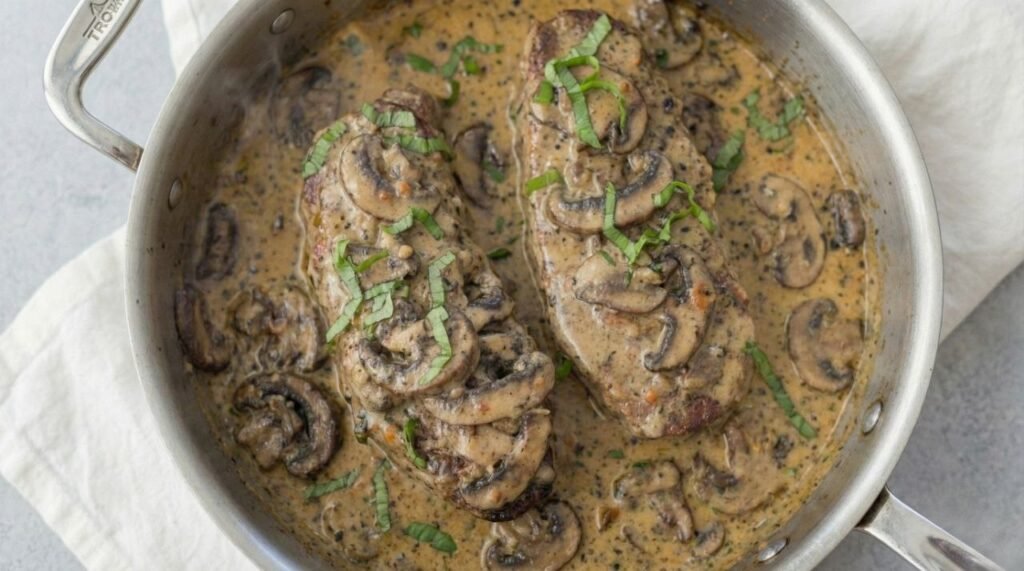 20-Minute Creamy Garlic Beef & Mushroom (Easy One-Pan)