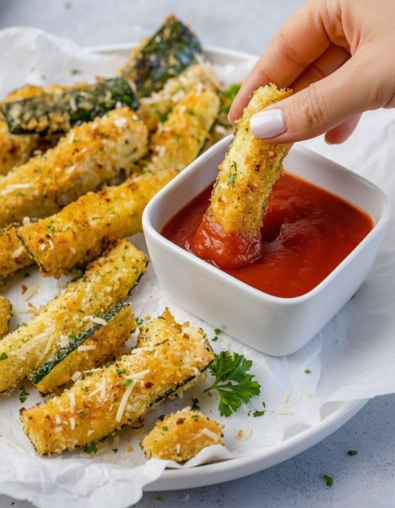 Air Fryer Parmesan Zucchini Fries 