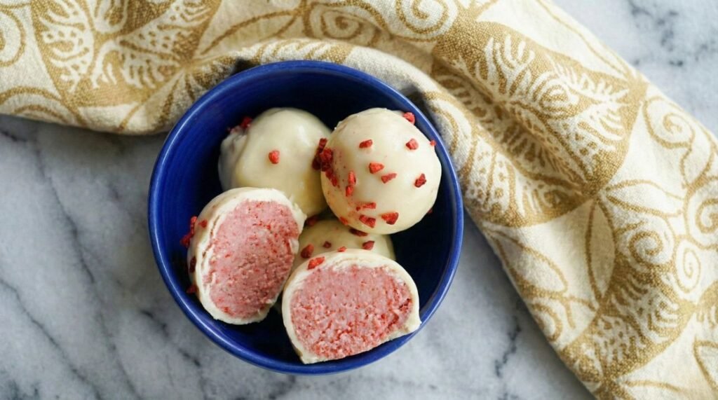 Easy No-Bake White Chocolate Raspberry Truffles Easy No-Bake White Chocolate Raspberry Truffles