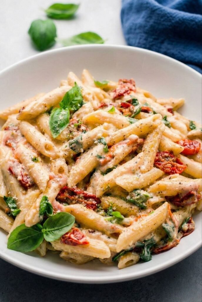 20-Minute Creamy Sun-Dried Tomato Pasta 