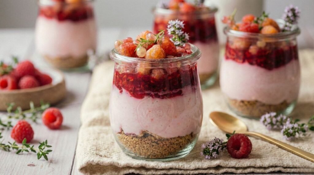 Easy No-Bake Pink Raspberry Cheesecake Pots (Make-Ahead) Easy No-Bake Pink Raspberry Cheesecake Pots (Make-Ahead)
