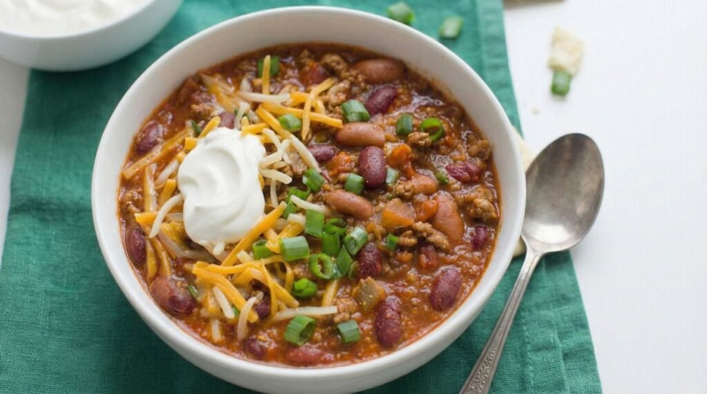 Easy Slow Cooker Beef Chili (Hearty & Flavorful) Easy Slow Cooker Beef Chili