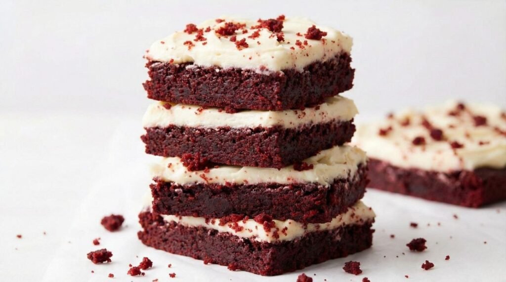 Easy Red Velvet Brownies with Cream Cheese Frosting