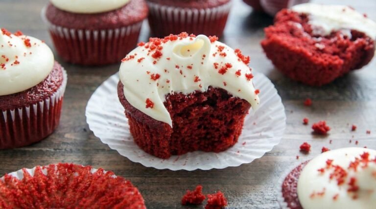 Red Velvet Blizzard-Style Cupcakes