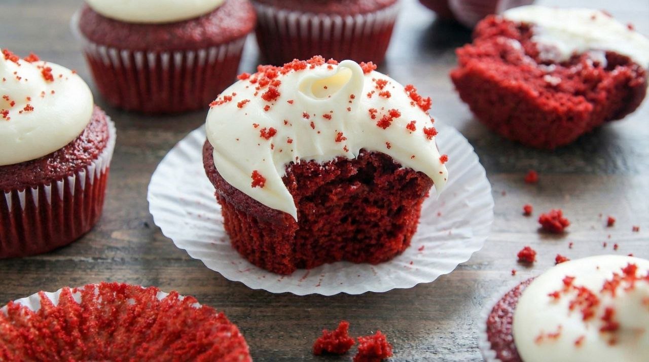 Red Velvet Blizzard-Style Cupcakes