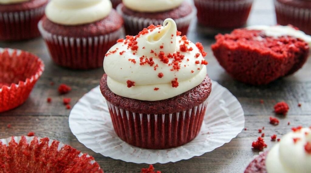 Red Velvet Blizzard-Style Cupcakes