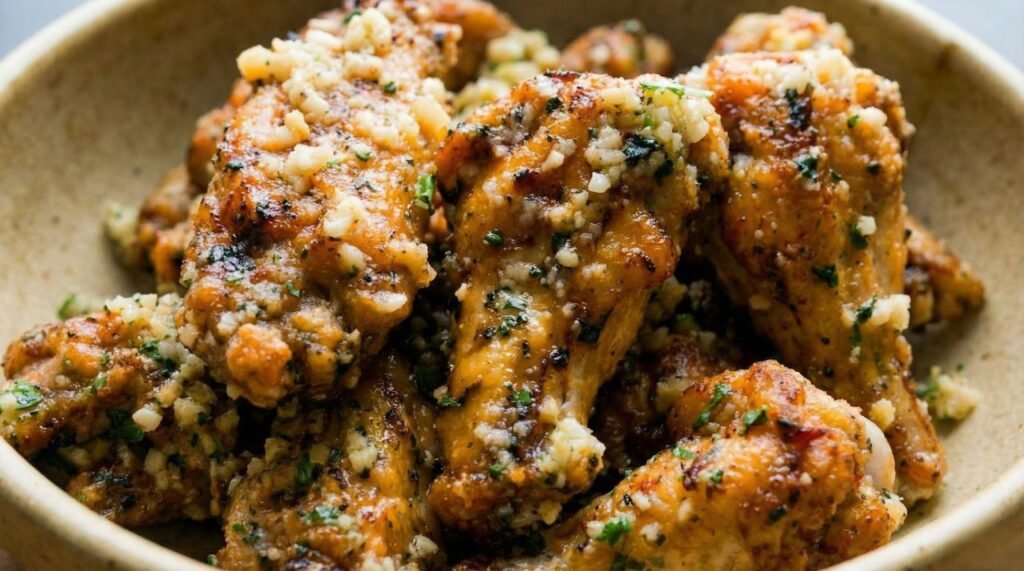 Air Fryer Garlic Parmesan Wings