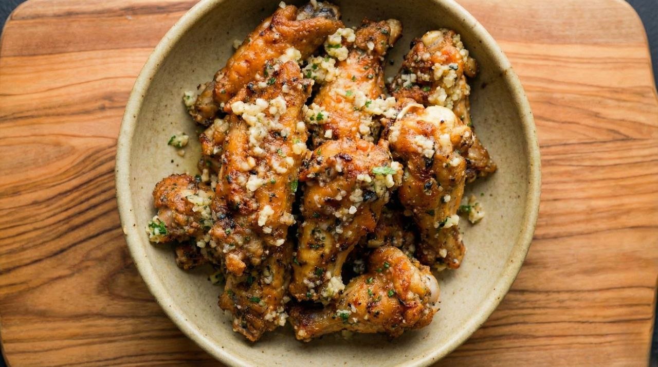 Air Fryer Garlic Parmesan Wings