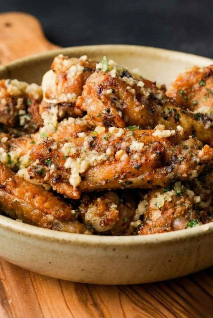 Air Fryer Garlic Parmesan Wings