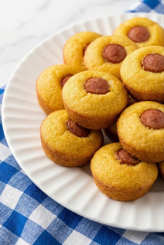 Easy 3-Ingredient Mini Corn Dog Muffins Easy 3-Ingredient Mini Corn Dog Muffins