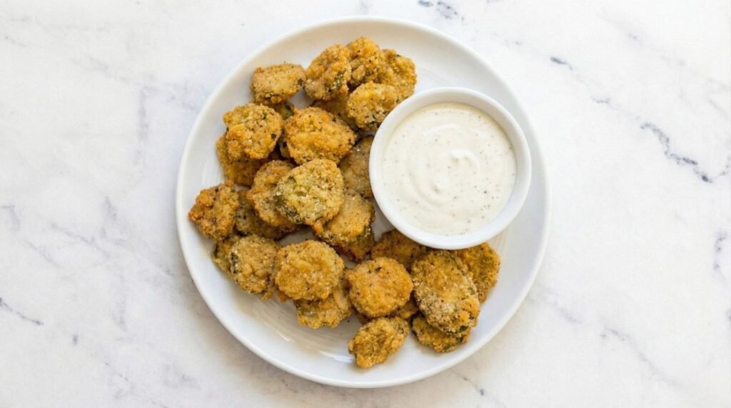 Crispy Fried Pickles with Ranch Dip