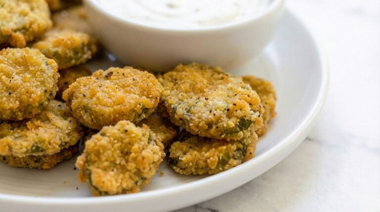 Crispy Fried Pickles with Ranch Dip