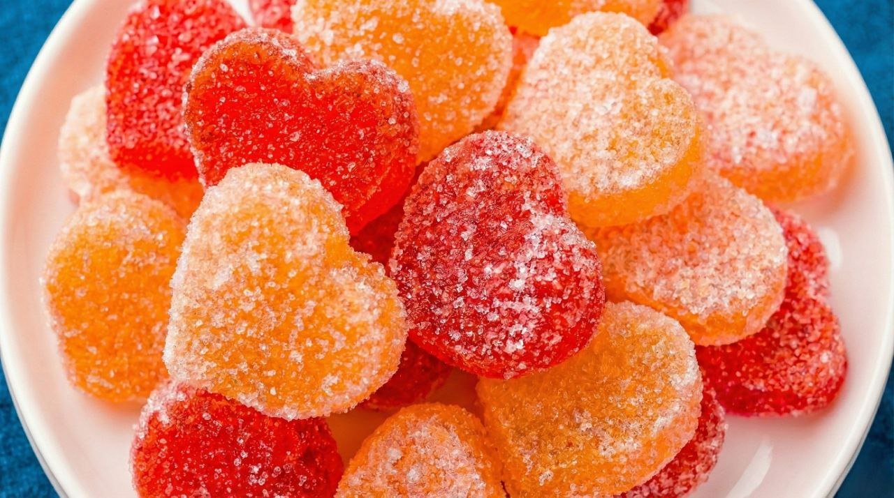 Homemade Heart-Shaped Gummy Candies