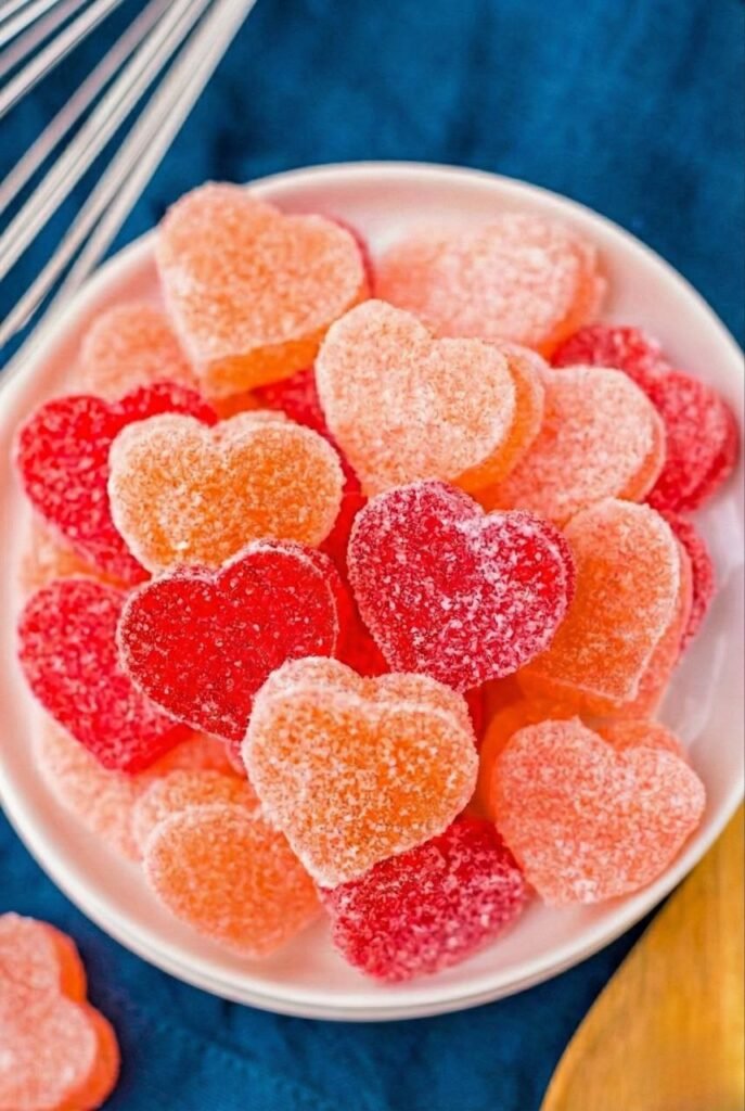 Homemade Heart-Shaped Gummy Candies