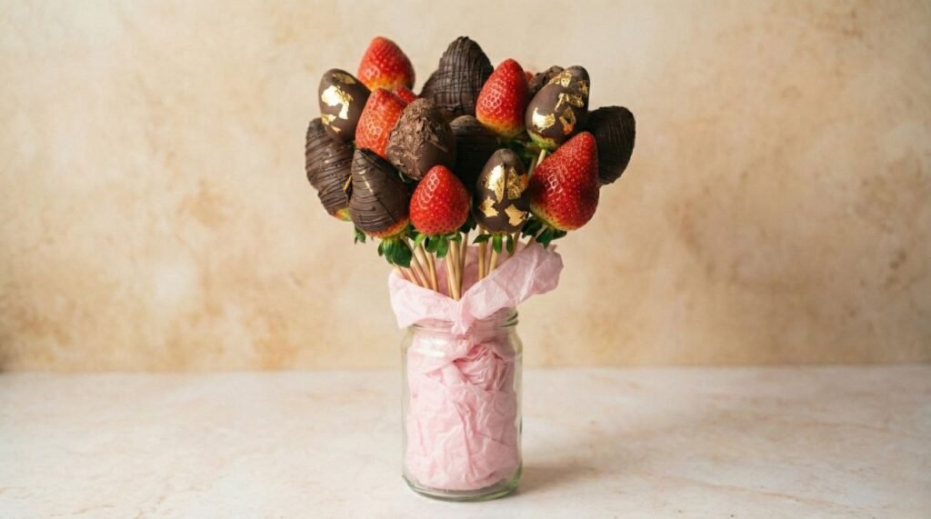 Chocolate Covered Strawberry Bouquet (Perfect Valentine's Day Gift)