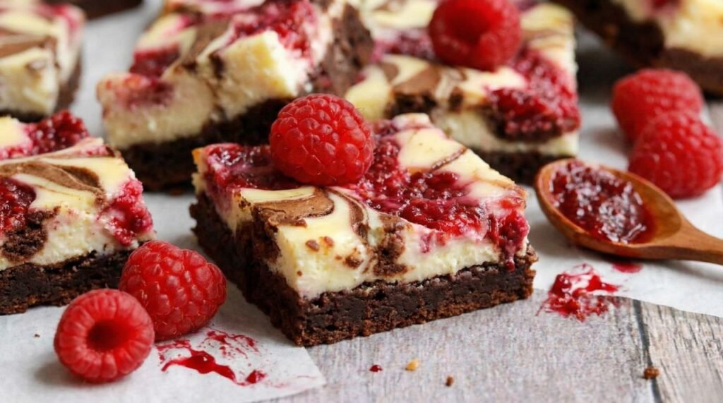 Raspberry Cheesecake Swirl Brownies (Decadent Valentine's Dessert)
