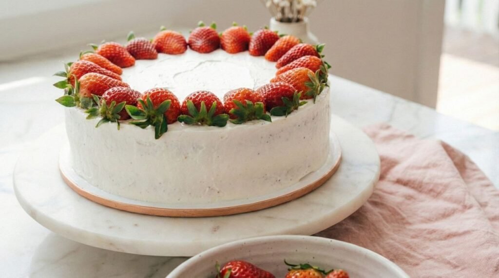 Fresh Strawberry Layer Cake (Perfect Valentine's Day Celebration Cake)