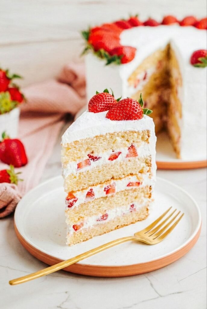 Fresh Strawberry Layer Cake (Perfect Valentine's Day Celebration Cake)