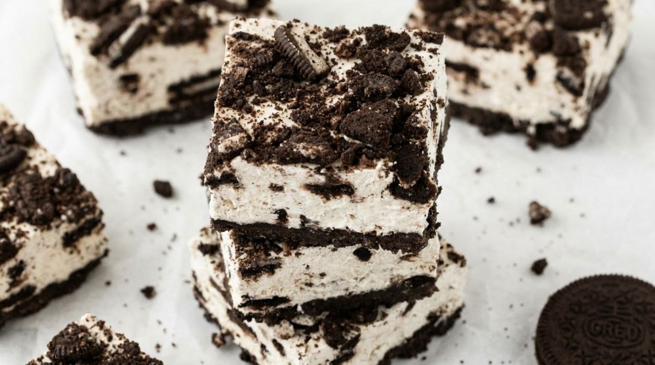 No Bake Oreo Cheesecake Bars
