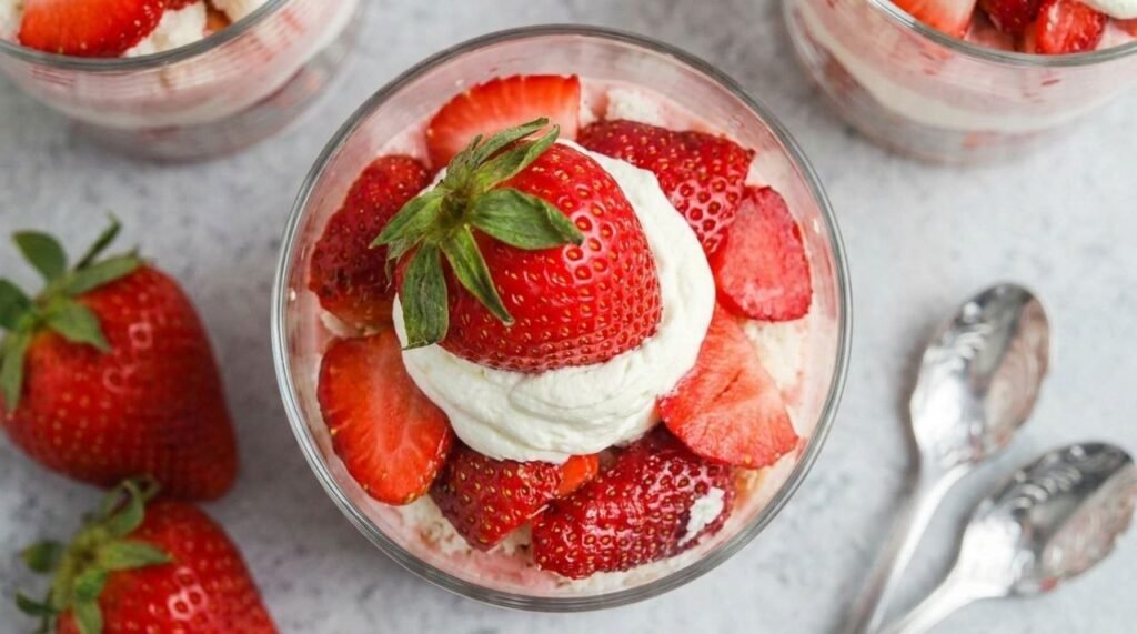 Strawberry Dessert, No Bake Dessert, Summer Dessert, Party Dessert