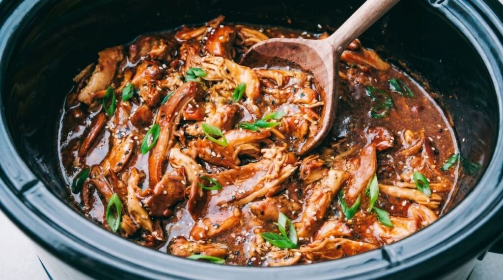 Slow Cooker Honey Garlic Chicken Thighs