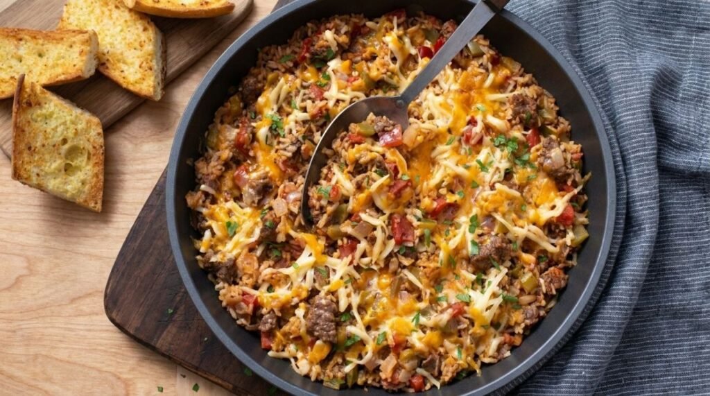 Skillet Ground Beef and Rice