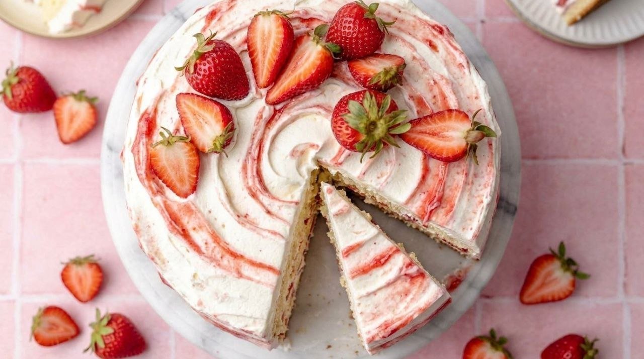 Strawberry Shortcake Cake — Easy Summer Dessert
