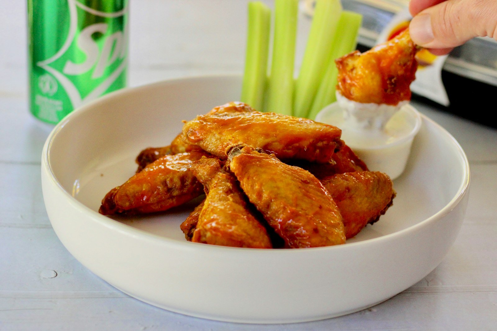 Crispy chicken wings for a game day spread